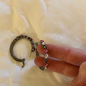 Sorrelli Elegant Multicolor Crystal Hoop Earrings